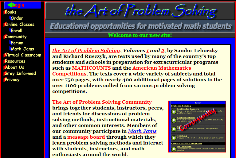 Art of Problem Solving (AoPS) Online